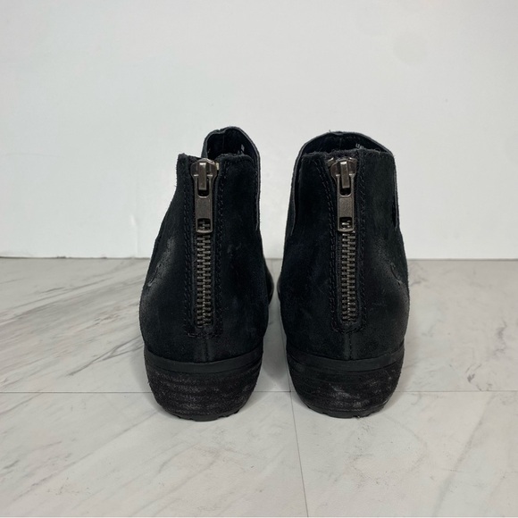 Born Kerri Black Distressed Suede Bootie 8M - Picture 3 of 15